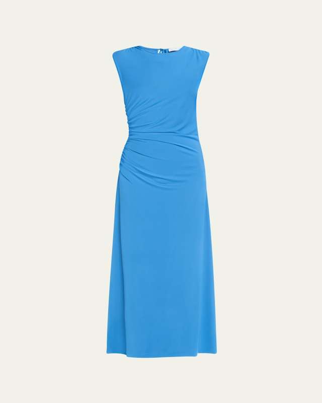 Mimi Ruched Crepe Dress